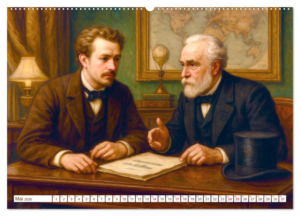 Jules Verne. Sein Leben, seine Werke (CALVENDO Wandkalender 2026)