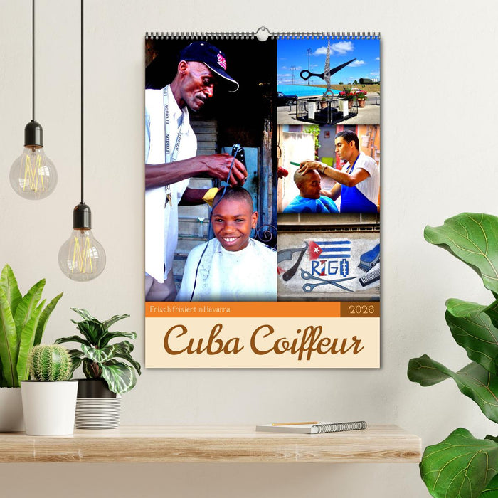 Cuba Coiffeur - Frisch frisiert in Havanna (CALVENDO Wandkalender 2026)