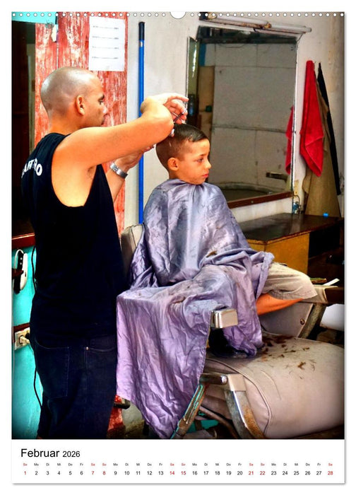 Cuba Coiffeur - Frisch frisiert in Havanna (CALVENDO Wandkalender 2026)