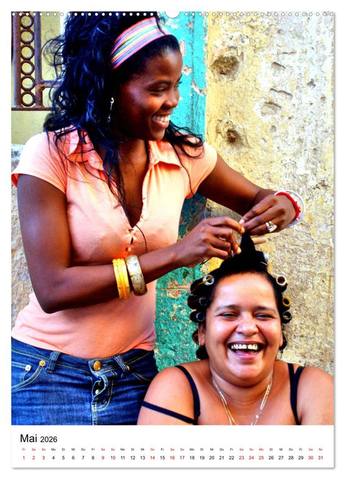 Cuba Coiffeur - Frisch frisiert in Havanna (CALVENDO Wandkalender 2026)