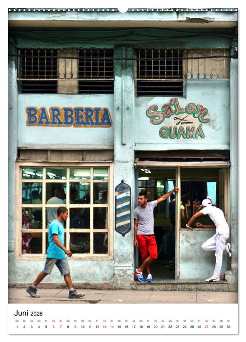 Cuba Coiffeur - Frisch frisiert in Havanna (CALVENDO Wandkalender 2026)