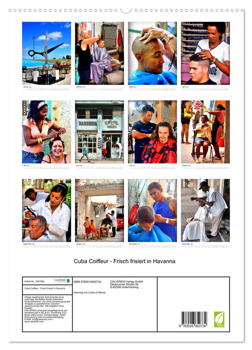 Cuba Coiffeur - Frisch frisiert in Havanna (CALVENDO Premium Wandkalender 2026)
