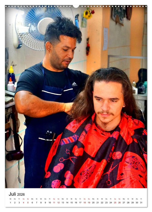 Cuba Coiffeur - Frisch frisiert in Havanna (CALVENDO Premium Wandkalender 2026)