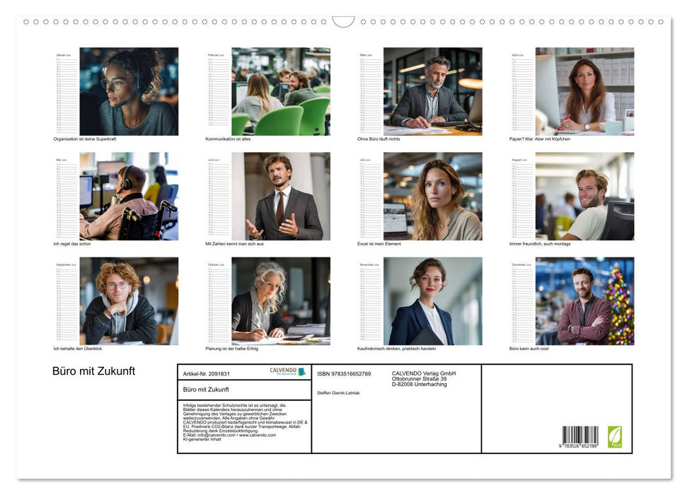 Büro mit Zukunft (CALVENDO Wandkalender 2026)
