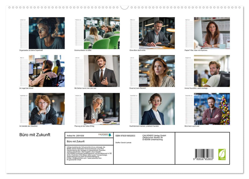 Büro mit Zukunft (CALVENDO Premium Wandkalender 2026)