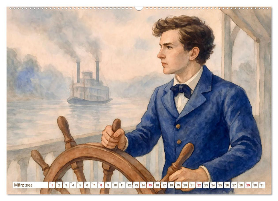 Mark Twain (CALVENDO Wandkalender 2026)