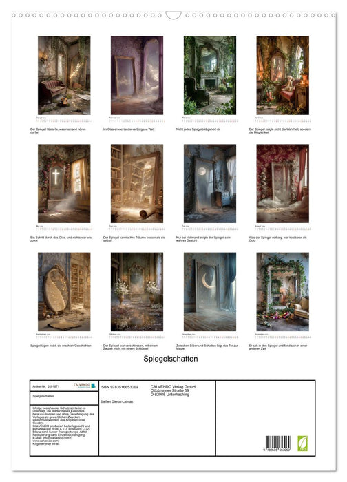 Spiegelschatten (CALVENDO Wandkalender 2026)