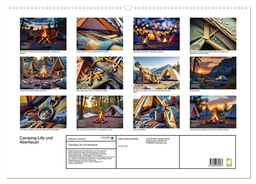 Camping-Life und Abenteuer (CALVENDO Wandkalender 2026)
