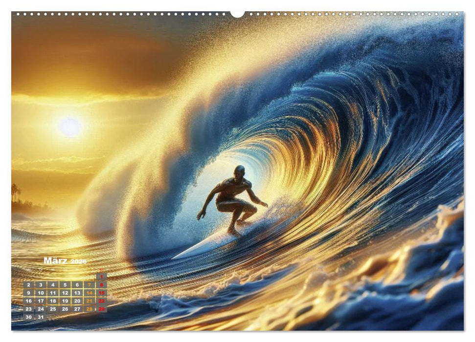 Big Wave Surfen (CALVENDO Wandkalender 2026)