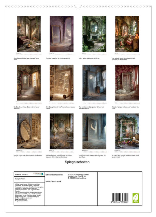 Spiegelschatten (CALVENDO Premium Wandkalender 2026)