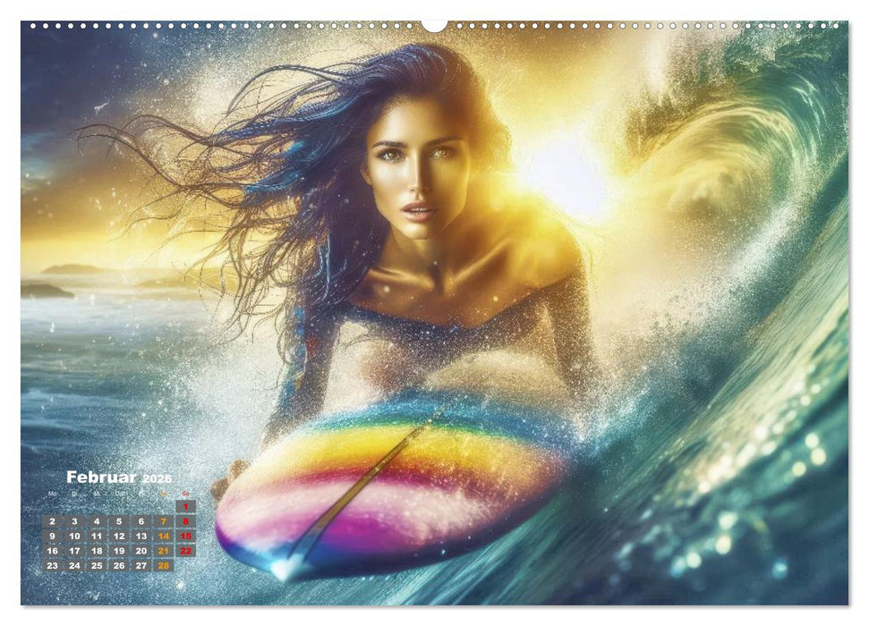 Big Wave Surfen (CALVENDO Premium Wandkalender 2026)