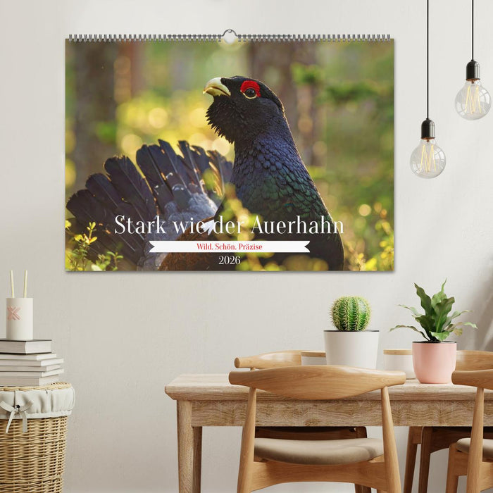 Stark wie der Auerhahn (CALVENDO Wandkalender 2026)