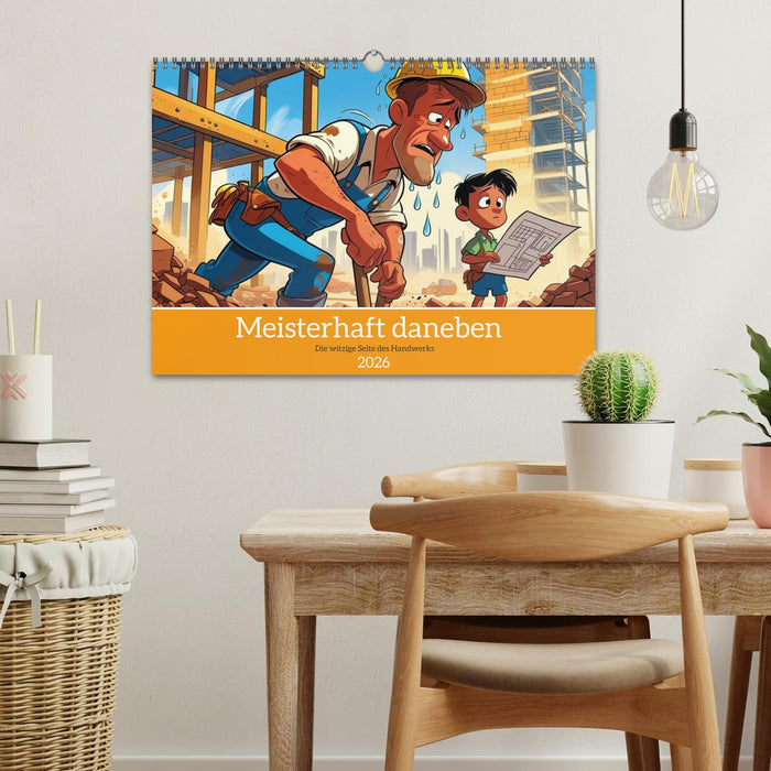 Meisterhaft daneben – Die witzige Seite des Handwerks (CALVENDO Wandkalender 2026)