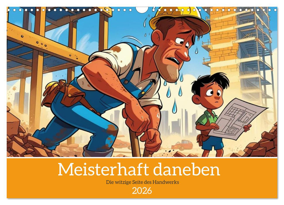 Meisterhaft daneben – Die witzige Seite des Handwerks (CALVENDO Wandkalender 2026)