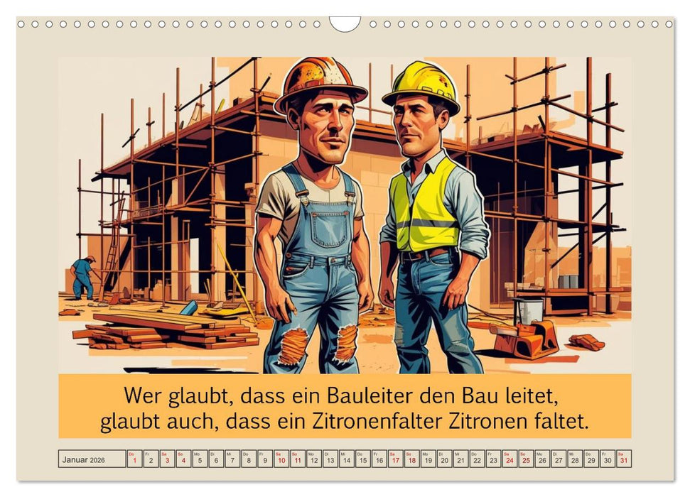 Meisterhaft daneben – Die witzige Seite des Handwerks (CALVENDO Wandkalender 2026)