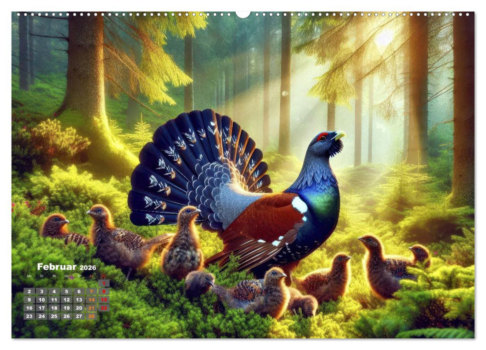 Stark wie der Auerhahn (CALVENDO Premium Wandkalender 2026)