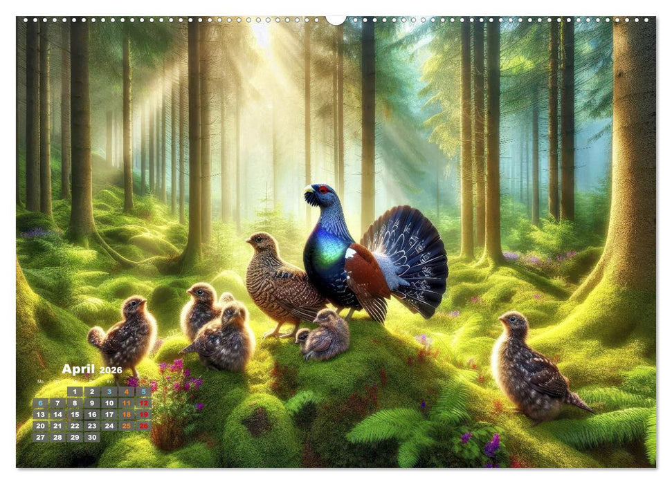 Stark wie der Auerhahn (CALVENDO Premium Wandkalender 2026)