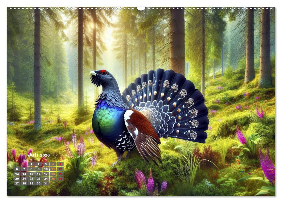 Stark wie der Auerhahn (CALVENDO Premium Wandkalender 2026)