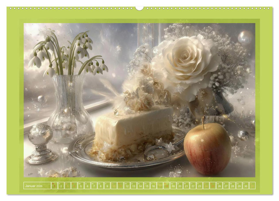 Tortenträume & Blütenzauber (CALVENDO Wandkalender 2026)
