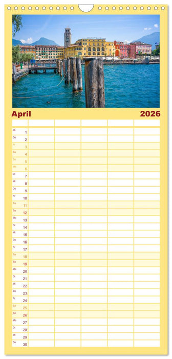 Riva del Garda - Am Gardasee ganz im Norden (CALVENDO Familienplaner 2026)