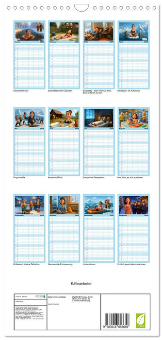 Kälteanbeter (CALVENDO Familienplaner 2026)