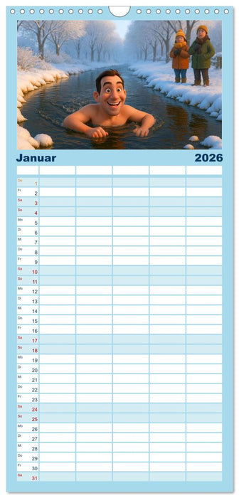 Kälteanbeter (CALVENDO Familienplaner 2026)