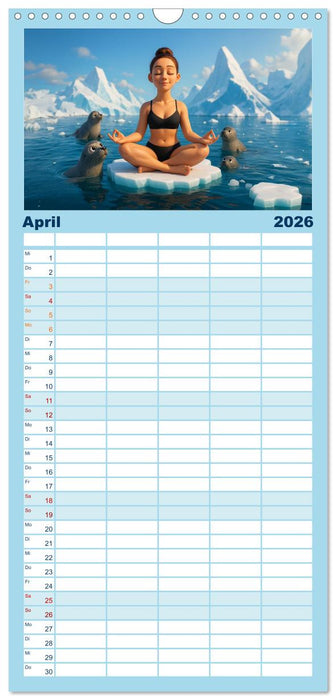 Kälteanbeter (CALVENDO Familienplaner 2026)