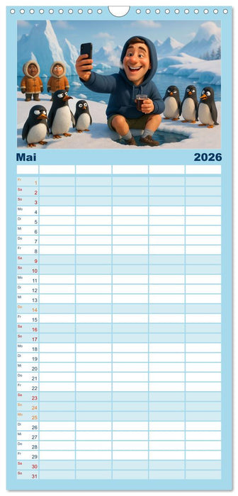 Kälteanbeter (CALVENDO Familienplaner 2026)