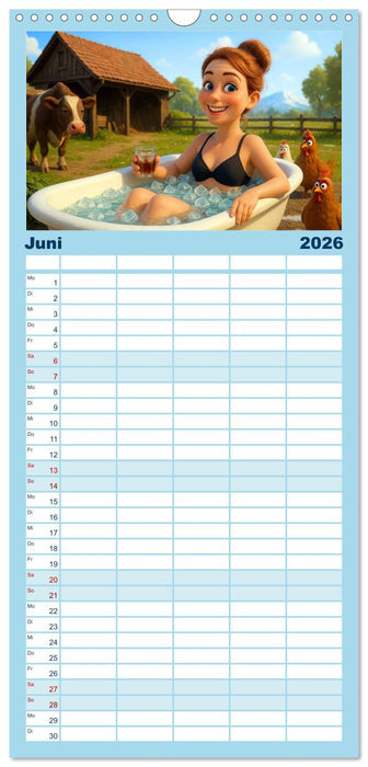 Kälteanbeter (CALVENDO Familienplaner 2026)