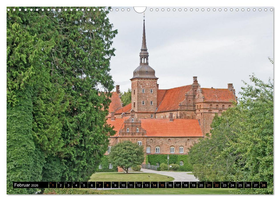Schlösser in Dänemark (CALVENDO Wandkalender 2026)