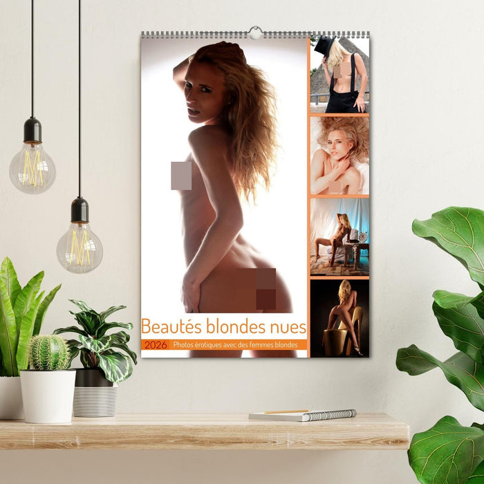 Beautés blondes nues (CALVENDO Calendrier mensuel 2026)