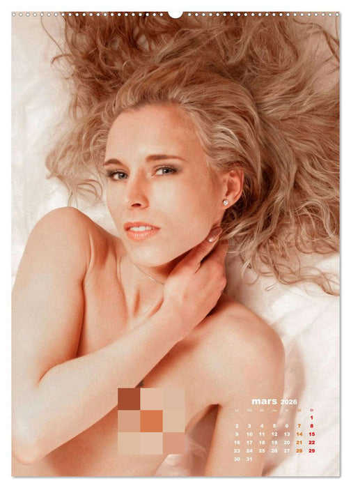 Beautés blondes nues (CALVENDO Calendrier mensuel 2026)