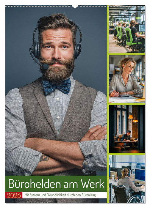 Bürohelden am Werk (CALVENDO Wandkalender 2026)