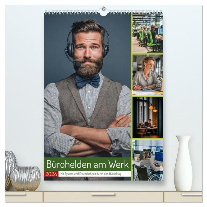 Bürohelden am Werk (CALVENDO Premium Wandkalender 2026)