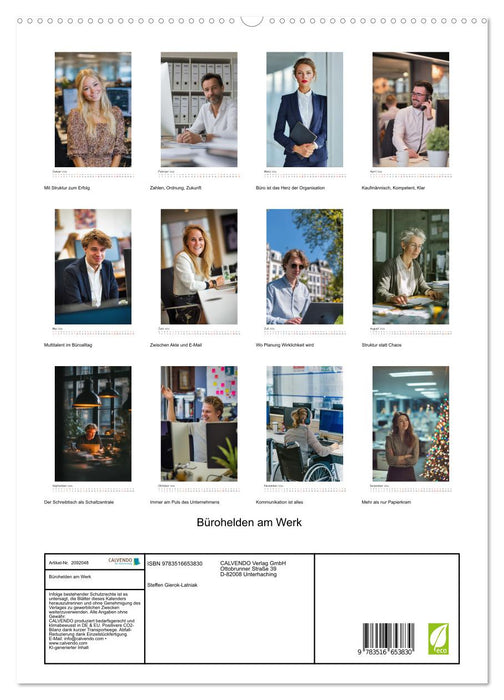 Bürohelden am Werk (CALVENDO Premium Wandkalender 2026)