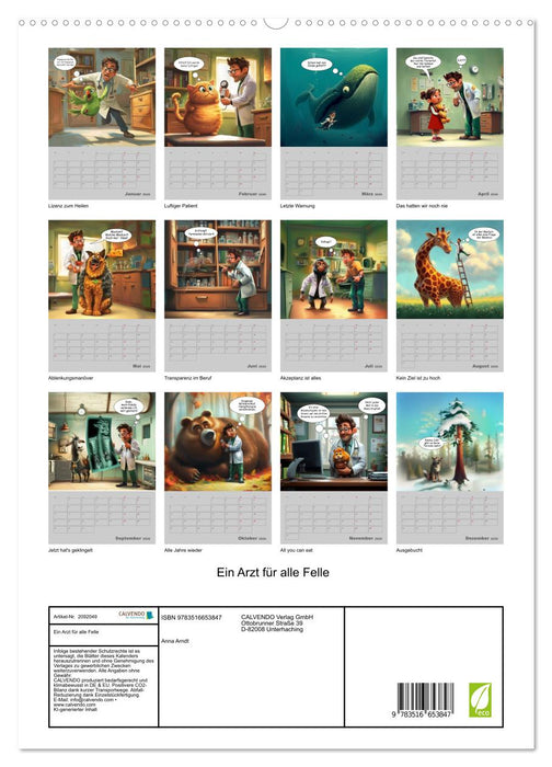 Ein Arzt für alle Felle (CALVENDO Premium Wandkalender 2026)