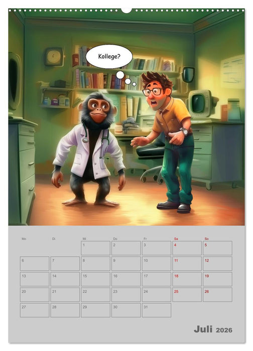 Ein Arzt für alle Felle (CALVENDO Premium Wandkalender 2026)