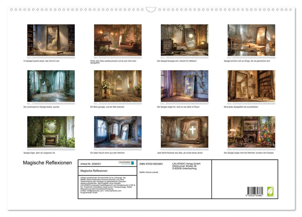 Magische Reflexionen (CALVENDO Wandkalender 2026)
