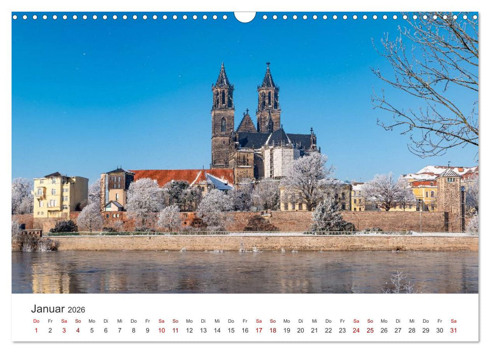 Deutschland: Magdeburg, Stadtansichten und Umgebung (CALVENDO Wandkalender 2026)