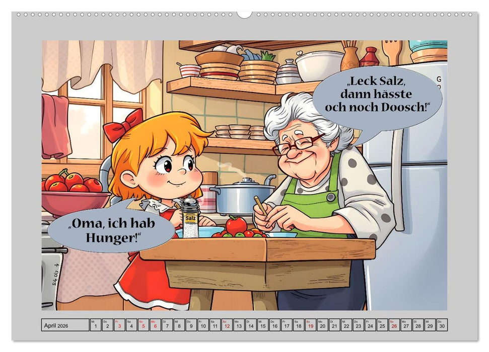 Kölscher Frohsinn auf Kölsch (CALVENDO Wandkalender 2026)