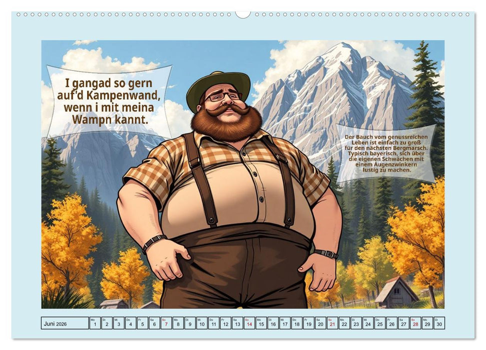 Bayerisch - Liebevoll derb (CALVENDO Wandkalender 2026)