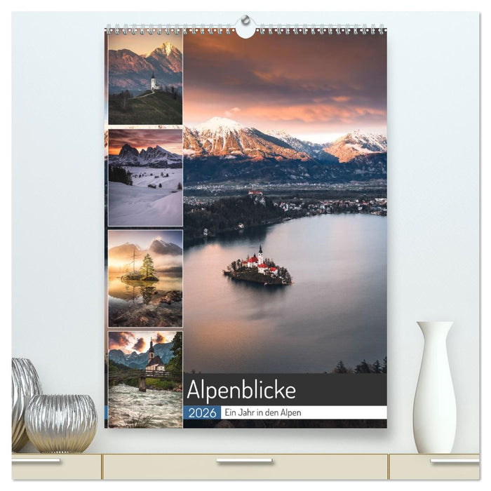 Alpenblicke - Ein Jahr in den Alpen (CALVENDO Premium Wandkalender 2026)