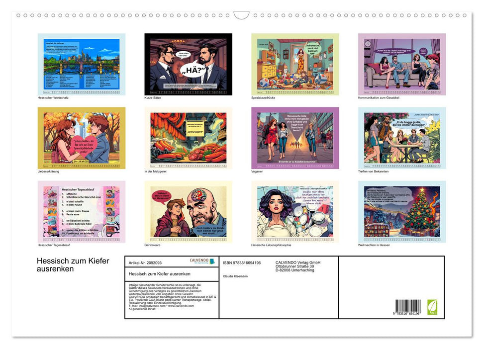 Hessisch zum Kiefer ausrenken (CALVENDO Wandkalender 2026)