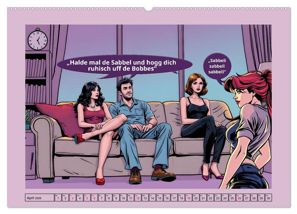 Hessisch zum Kiefer ausrenken (CALVENDO Wandkalender 2026)