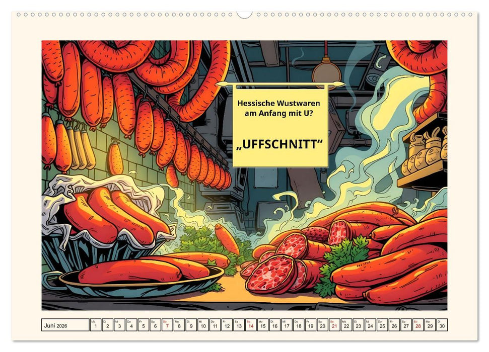 Hessisch zum Kiefer ausrenken (CALVENDO Wandkalender 2026)