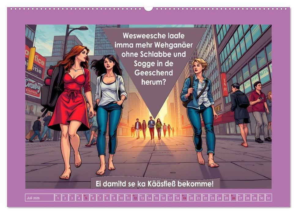 Hessisch zum Kiefer ausrenken (CALVENDO Premium Wandkalender 2026)