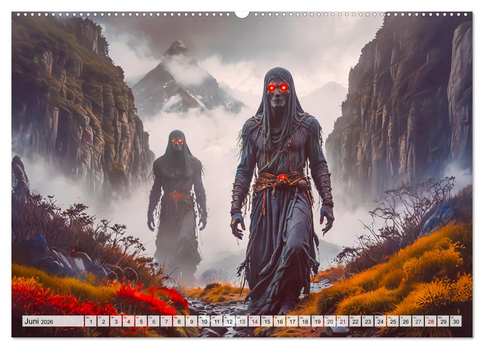 Inka-Mythologie - Götter, Helden und Monster (CALVENDO Premium Wandkalender 2026)