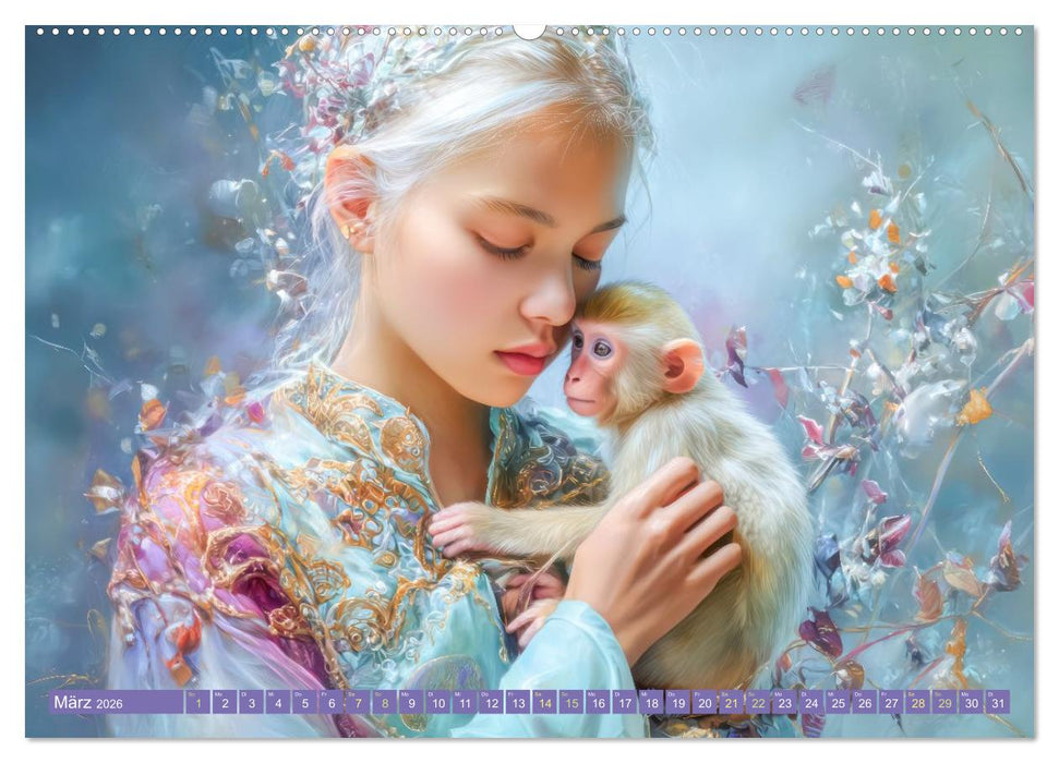 Paradiesische Welt - Fantasiewerke (CALVENDO Wandkalender 2026)