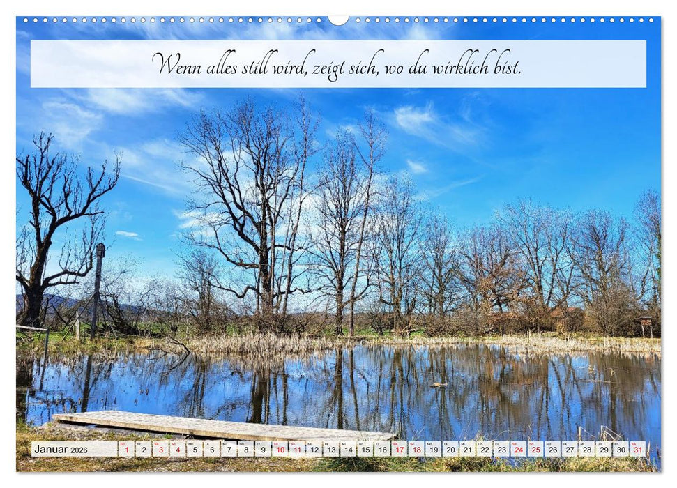 Raus aus dem Autopiloten - Innehalten in Bild und Wort. Ein Jahr jenseits des Funktionierens (CALVENDO Wandkalender 2026)