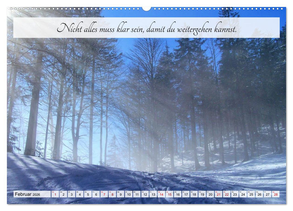 Raus aus dem Autopiloten - Innehalten in Bild und Wort. Ein Jahr jenseits des Funktionierens (CALVENDO Premium Wandkalender 2026)